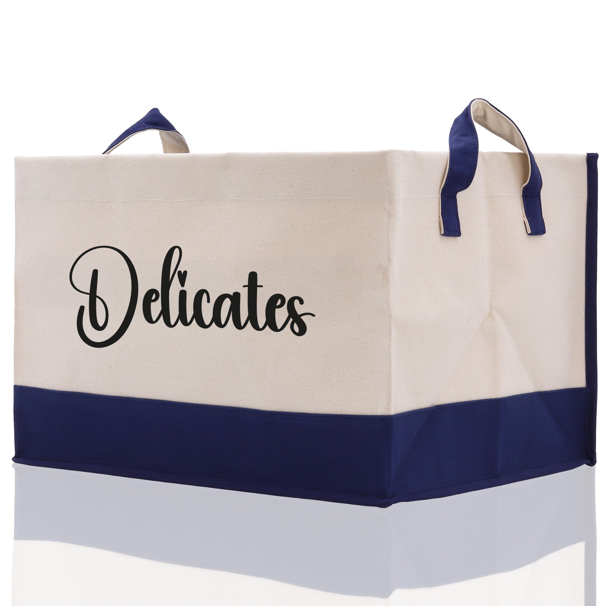 Personalized Canvas Storage Tote Bag Nursery Storage Towel Storage Kids Toy Storage Cloth Storage Storage Bin Storage Tubs Mudroom Storage - Aaria Tees Aaria Tees