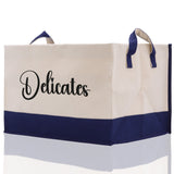 Personalized Canvas Storage Tote Bag Nursery Storage Towel Storage Kids Toy Storage Cloth Storage Storage Bin Storage Tubs Mudroom Storage - Aaria Tees Aaria Tees