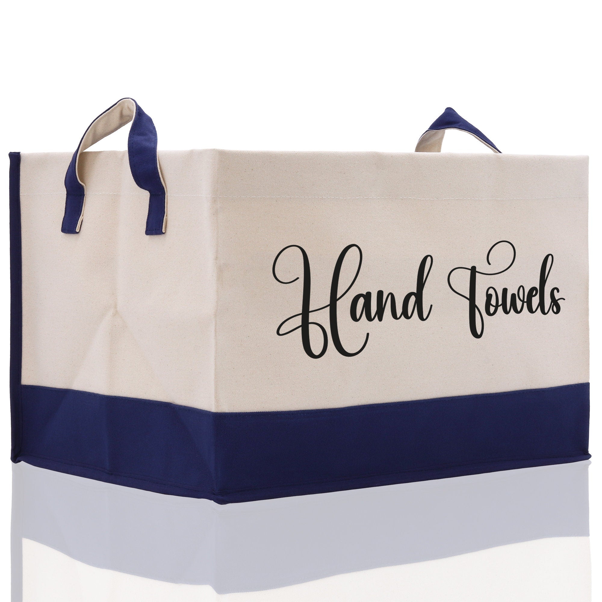 Personalized Canvas Storage Tote Bag Nursery Storage Towel Storage Kids Toy Storage Cloth Storage Storage Bin Storage Tubs Mudroom Storage - Aaria Tees Aaria Tees