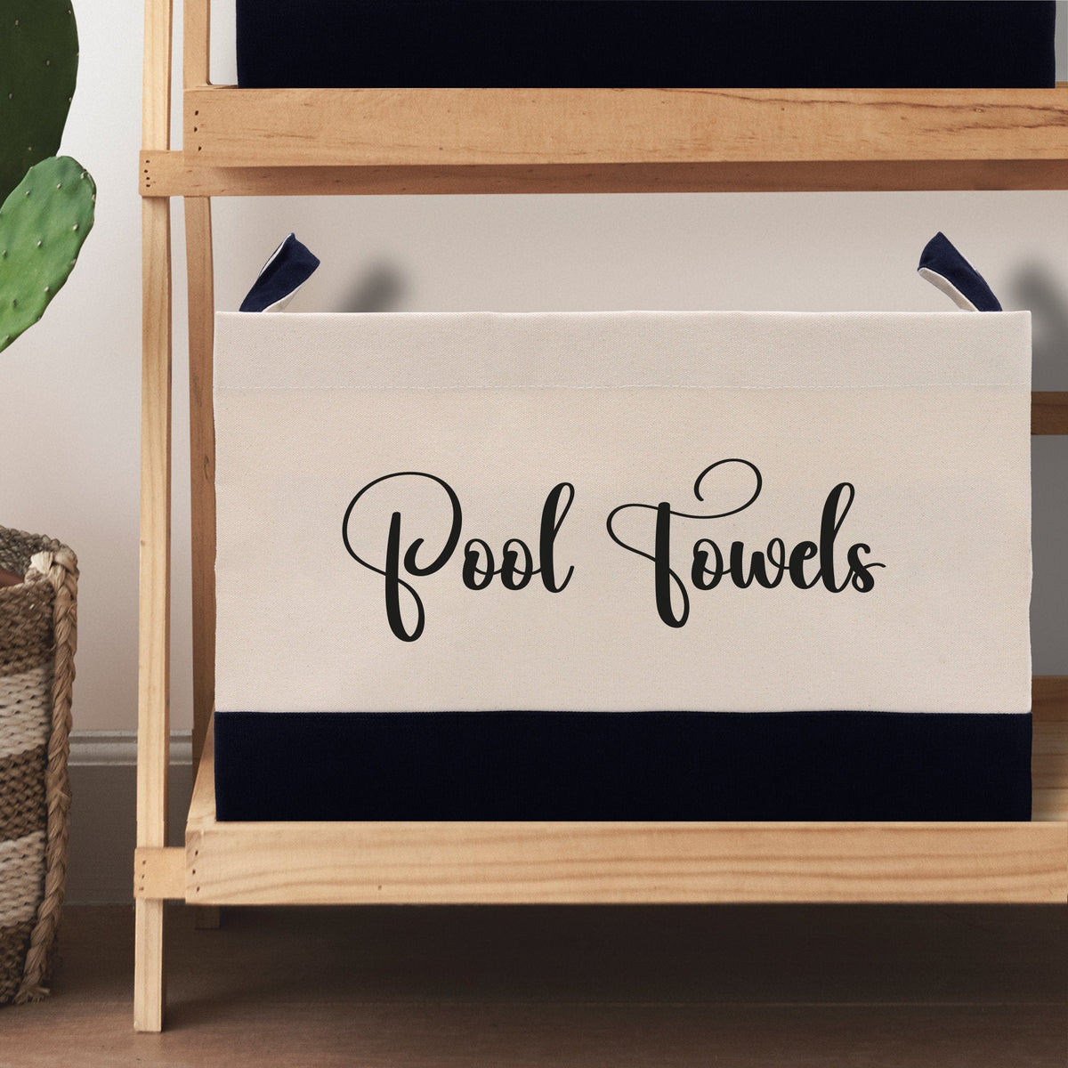Personalized Canvas Storage Tote Bag Nursery Storage Towel Storage Kids Toy Storage Cloth Storage Storage Bin Storage Tubs Mudroom Storage - Aaria Tees