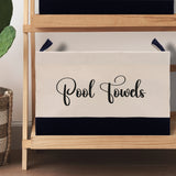 Personalized Canvas Storage Tote Bag Nursery Storage Towel Storage Kids Toy Storage Cloth Storage Storage Bin Storage Tubs Mudroom Storage - Aaria Tees Aaria Tees