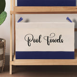 Personalized Canvas Storage Tote Bag Nursery Storage Towel Storage Kids Toy Storage Cloth Storage Storage Bin Storage Tubs Mudroom Storage - Aaria Tees Aaria Tees