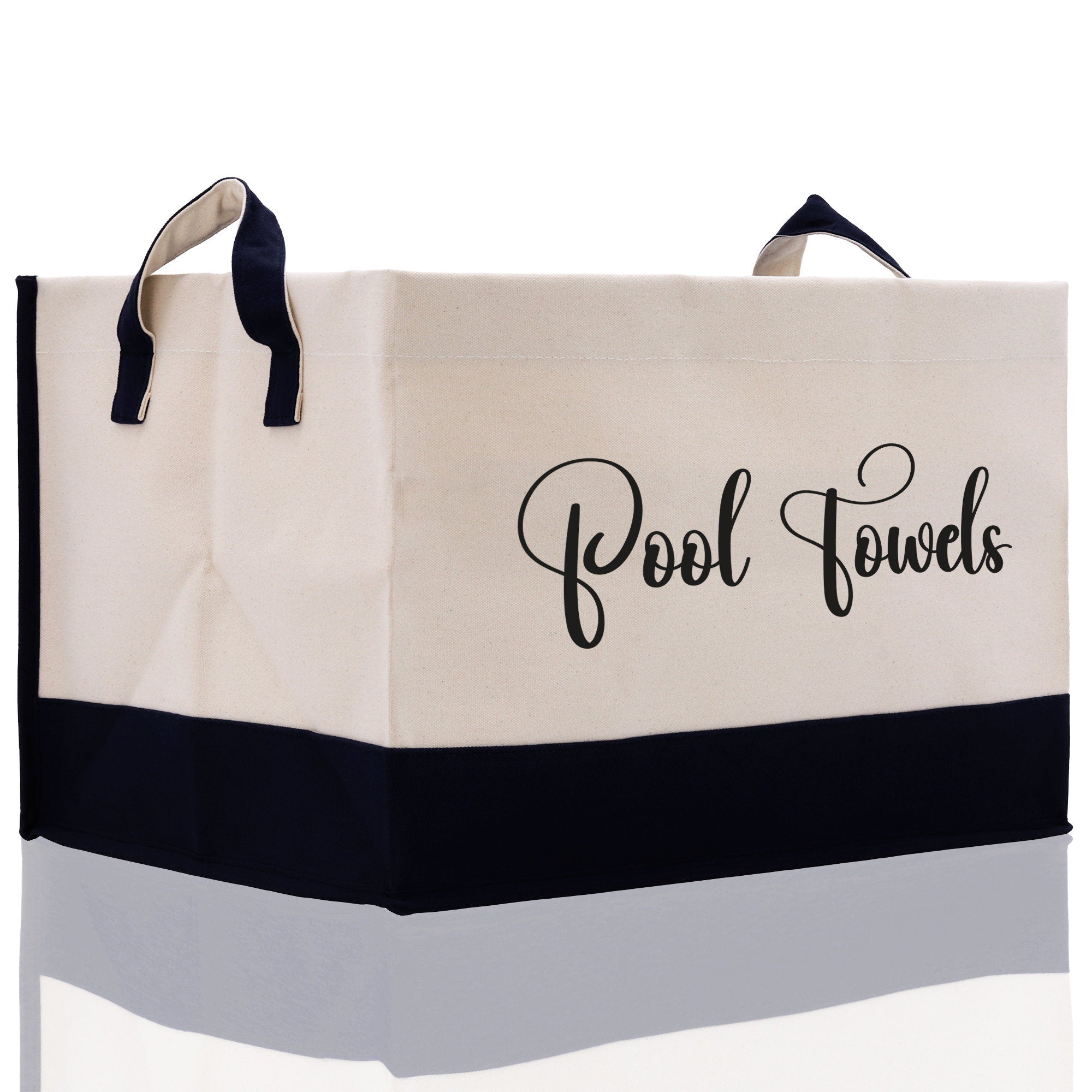 Personalized Canvas Storage Tote Bag Nursery Storage Towel Storage Kids Toy Storage Cloth Storage Storage Bin Storage Tubs Mudroom Storage - Aaria Tees Aaria Tees