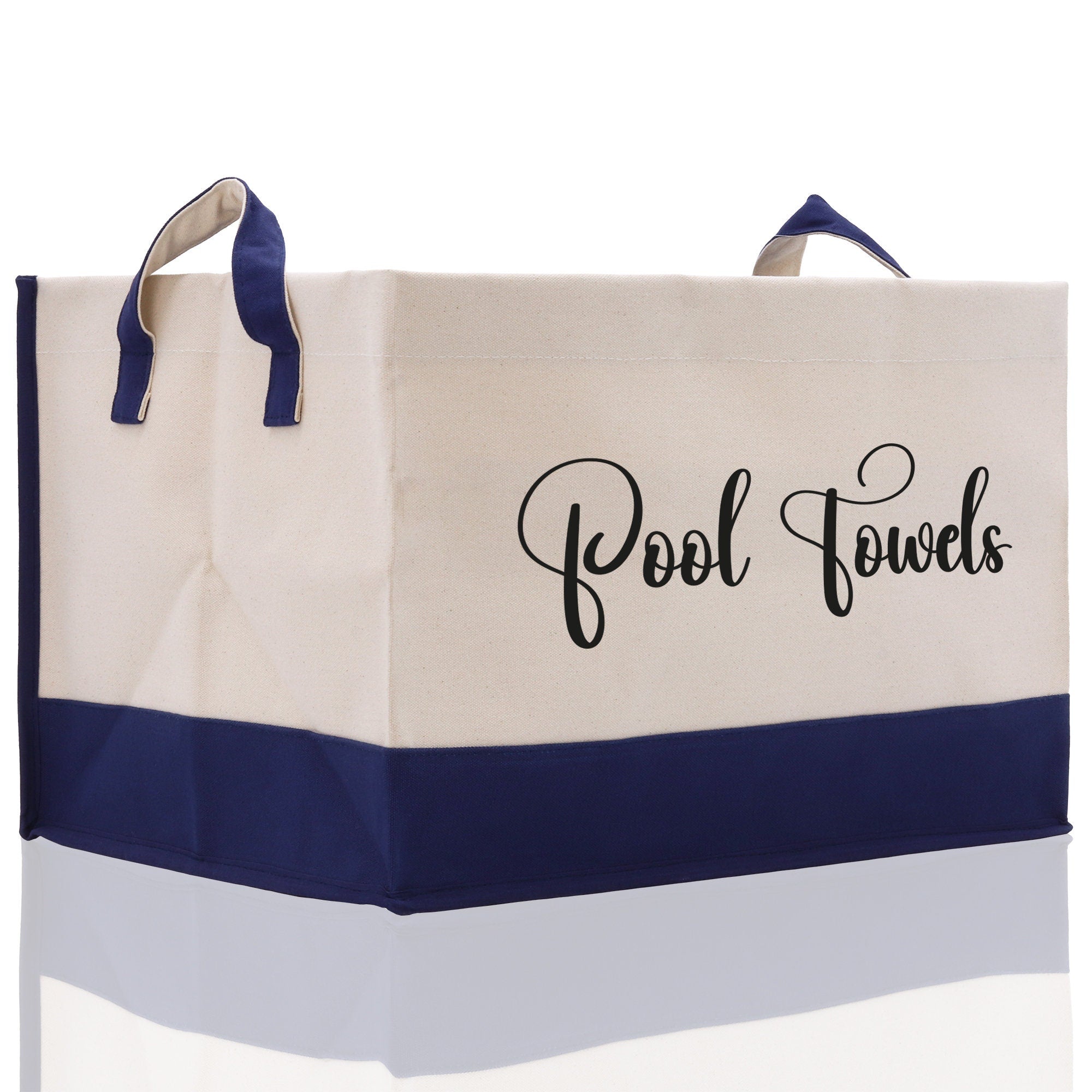 Personalized Canvas Storage Tote Bag Nursery Storage Towel Storage Kids Toy Storage Cloth Storage Storage Bin Storage Tubs Mudroom Storage - Aaria Tees Aaria Tees