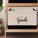 Personalized Canvas Storage Tote Bag Nursery Storage Towel Storage Kids Toy Storage Cloth Storage Storage Bin Storage Tubs Mudroom Storage - Aaria Tees Aaria Tees