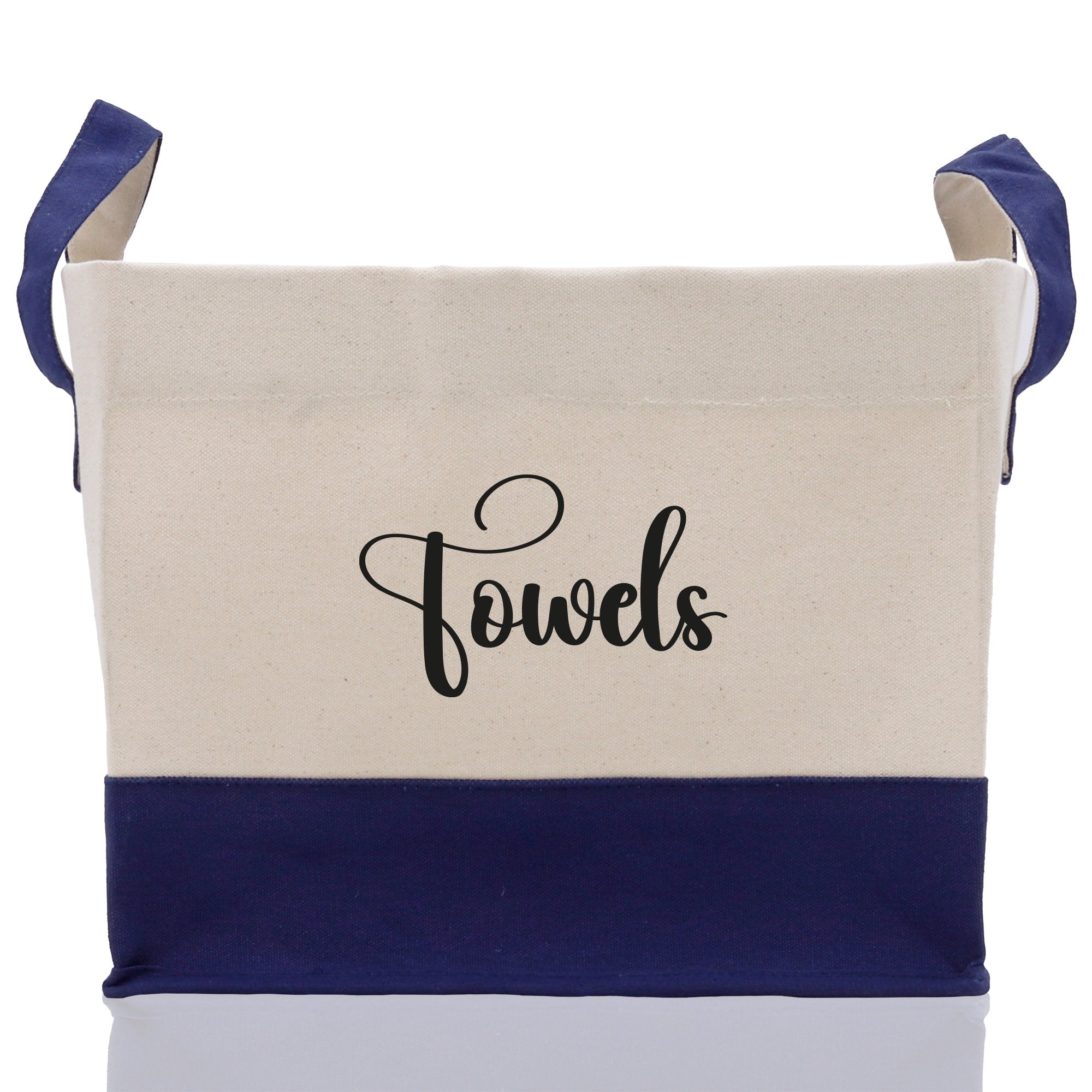 Personalized Canvas Storage Tote Bag Nursery Storage Towel Storage Kids Toy Storage Cloth Storage Storage Bin Storage Tubs Mudroom Storage - Aaria Tees Aaria Tees