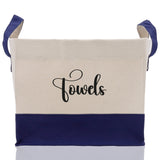 Personalized Canvas Storage Tote Bag Nursery Storage Towel Storage Kids Toy Storage Cloth Storage Storage Bin Storage Tubs Mudroom Storage - Aaria Tees Aaria Tees