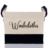Personalized Canvas Storage Tote Bag Nursery Storage Towel Storage Kids Toy Storage Cloth Storage Storage Bin Storage Tubs Mudroom Storage - Aaria Tees Aaria Tees