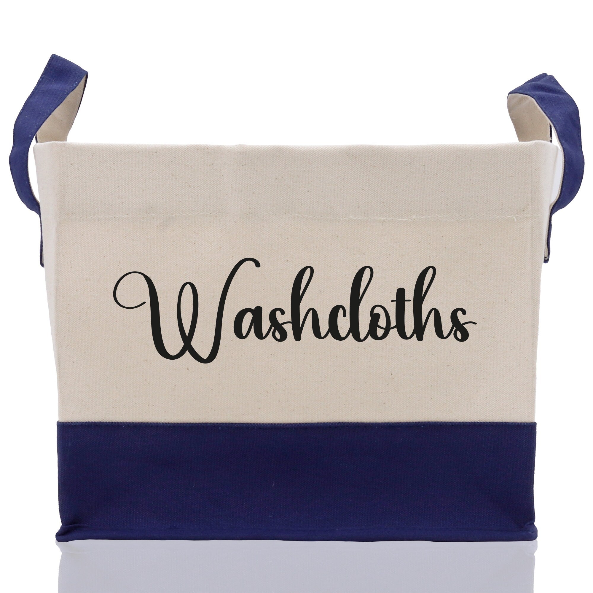 Personalized Canvas Storage Tote Bag Nursery Storage Towel Storage Kids Toy Storage Cloth Storage Storage Bin Storage Tubs Mudroom Storage - Aaria Tees Aaria Tees