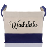 Personalized Canvas Storage Tote Bag Nursery Storage Towel Storage Kids Toy Storage Cloth Storage Storage Bin Storage Tubs Mudroom Storage - Aaria Tees Aaria Tees