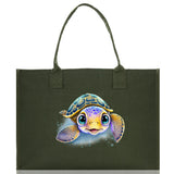 Sea Turtle Canvas Tote Bag Ocean Tote Bag Turtle Lover Tote Bag Animal Lover toTe Bag Ocean Lover Gift Tortoise Tote Bag Nature Lover Tote - Aaria Tees Aaria Tees