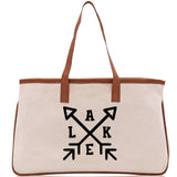 Lake Cotton Canvas Chic Tote Bag Lake Tote Lake Lover Gift Tote Bag Outdoor Tote Weekender Tote Laker Tote Multipurpose Tote - Aaria Tees Aaria Tees