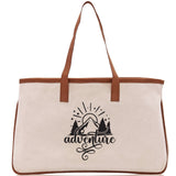 Adventure Cotton Canvas Chic Tote Bag Camping Tote Camping Lover Gift Tote Bag Outdoor Tote Weekender Tote Camper Tote Multipurpose Tote - Aaria Tees Aaria Tees
