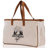 Adventure Cotton Canvas Chic Tote Bag Camping Tote Camping Lover Gift Tote Bag Outdoor Tote Weekender Tote Camper Tote Multipurpose Tote - Aaria Tees Aaria Tees