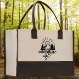 Adventure Cotton Canvas Chic Tote Bag Camping Tote Camping Lover Gift Tote Bag Outdoor Tote Weekender Tote Camper Tote Multipurpose Tote - Aaria Tees Aaria Tees