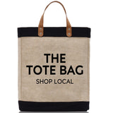 The Tote Bag Shop Local Jute Canvas Tote Funny Farmer Market Bag Quote Jute Bag Shopping Bag Burlap Bag Farmhouse Bag Grocery Bag - Aaria Tees Aaria Tees
