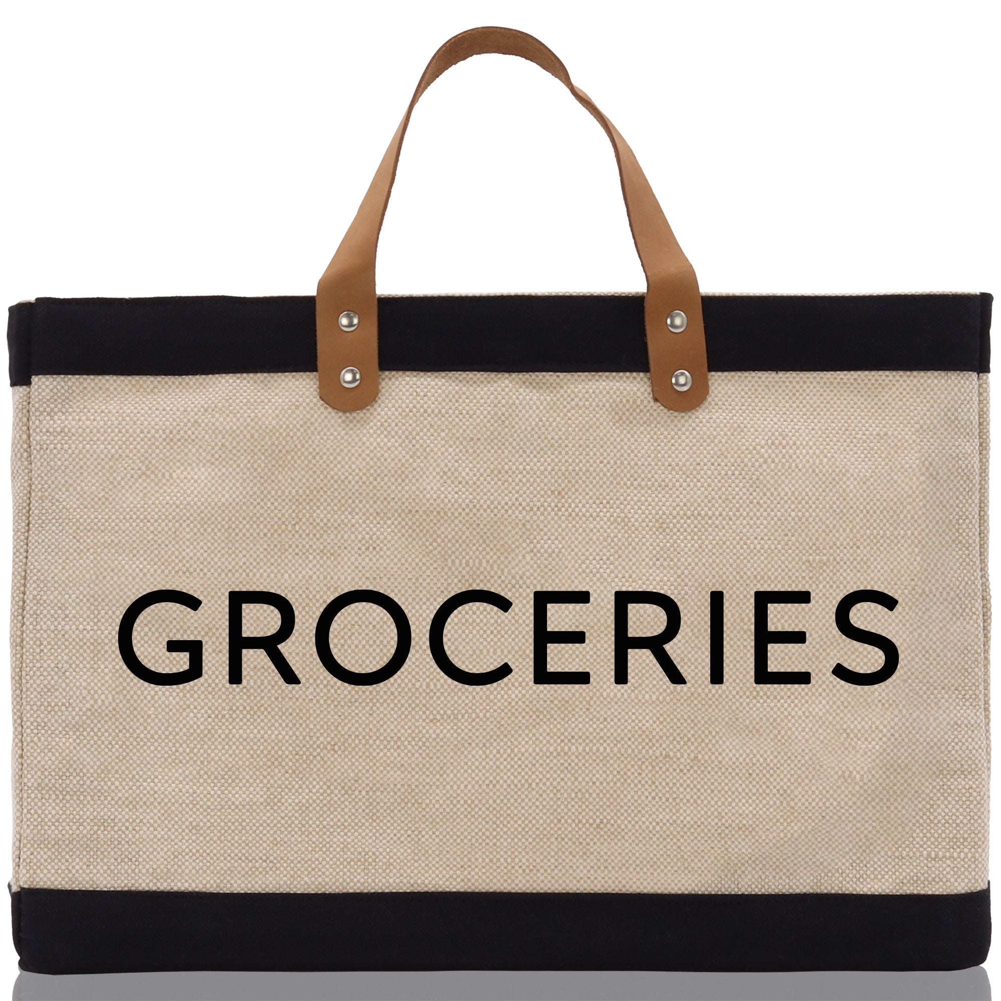 Groceries Jute Canvas Tote Funny Farmer Market Bag Quote Jute Bag Shopping Bag Burlap Bag Farmhouse Bag Grocery Bag - Aaria Tees Aaria Tees