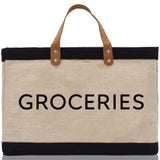 Groceries Jute Canvas Tote Funny Farmer Market Bag Quote Jute Bag Shopping Bag Burlap Bag Farmhouse Bag Grocery Bag - Aaria Tees Aaria Tees
