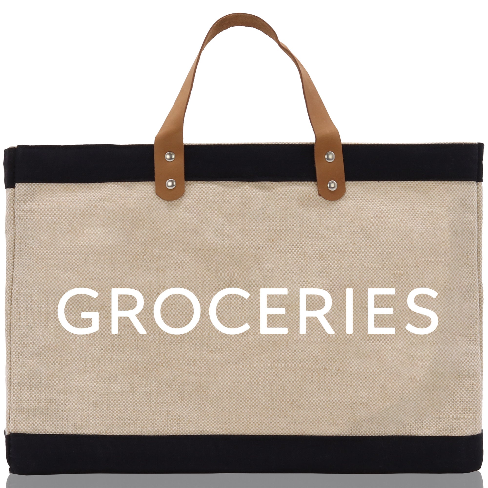 Groceries Jute Canvas Tote Funny Farmer Market Bag Quote Jute Bag Shopping Bag Burlap Bag Farmhouse Bag Grocery Bag - Aaria Tees Aaria Tees