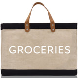 Groceries Jute Canvas Tote Funny Farmer Market Bag Quote Jute Bag Shopping Bag Burlap Bag Farmhouse Bag Grocery Bag - Aaria Tees Aaria Tees