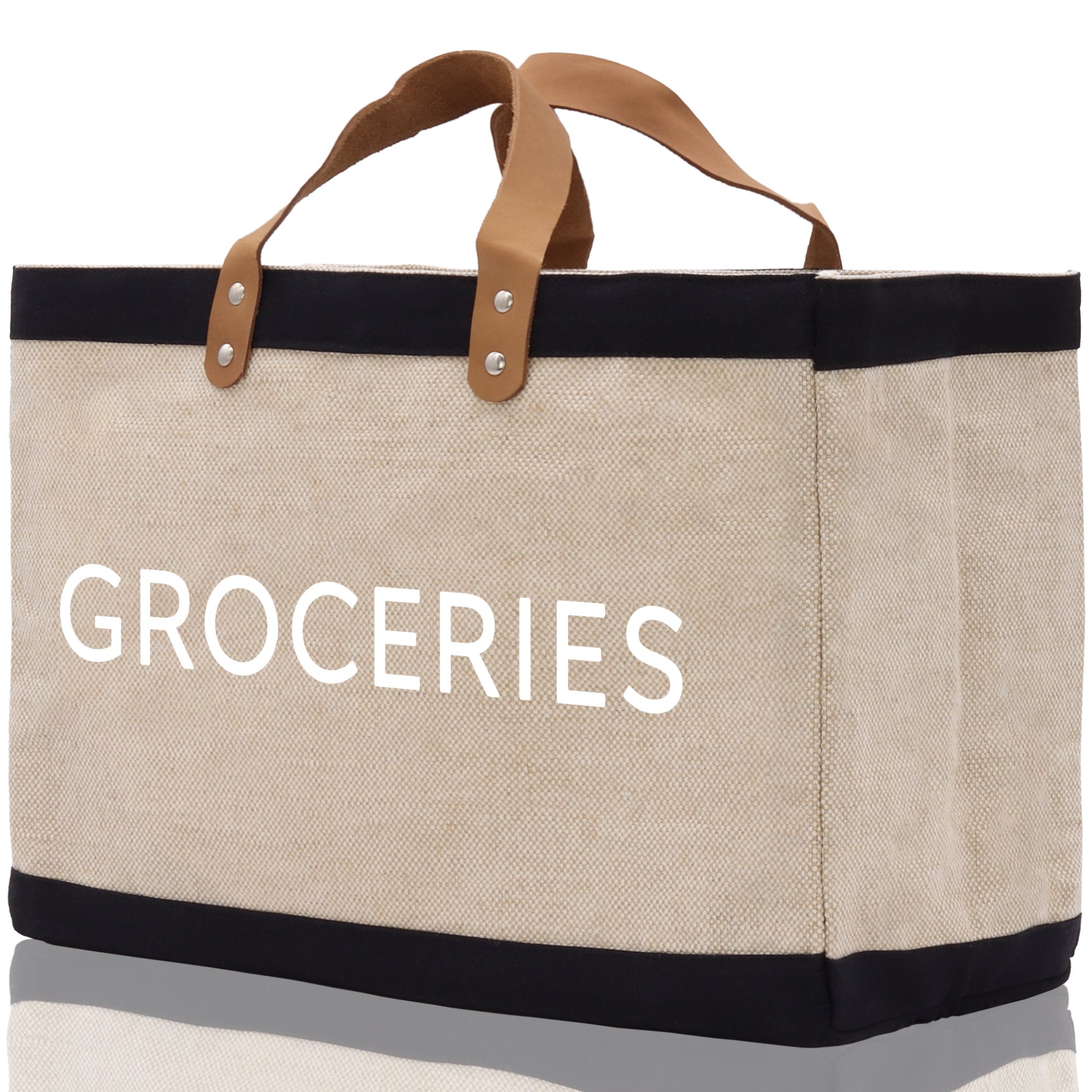 Groceries Jute Canvas Tote Funny Farmer Market Bag Quote Jute Bag Shopping Bag Burlap Bag Farmhouse Bag Grocery Bag - Aaria Tees Aaria Tees