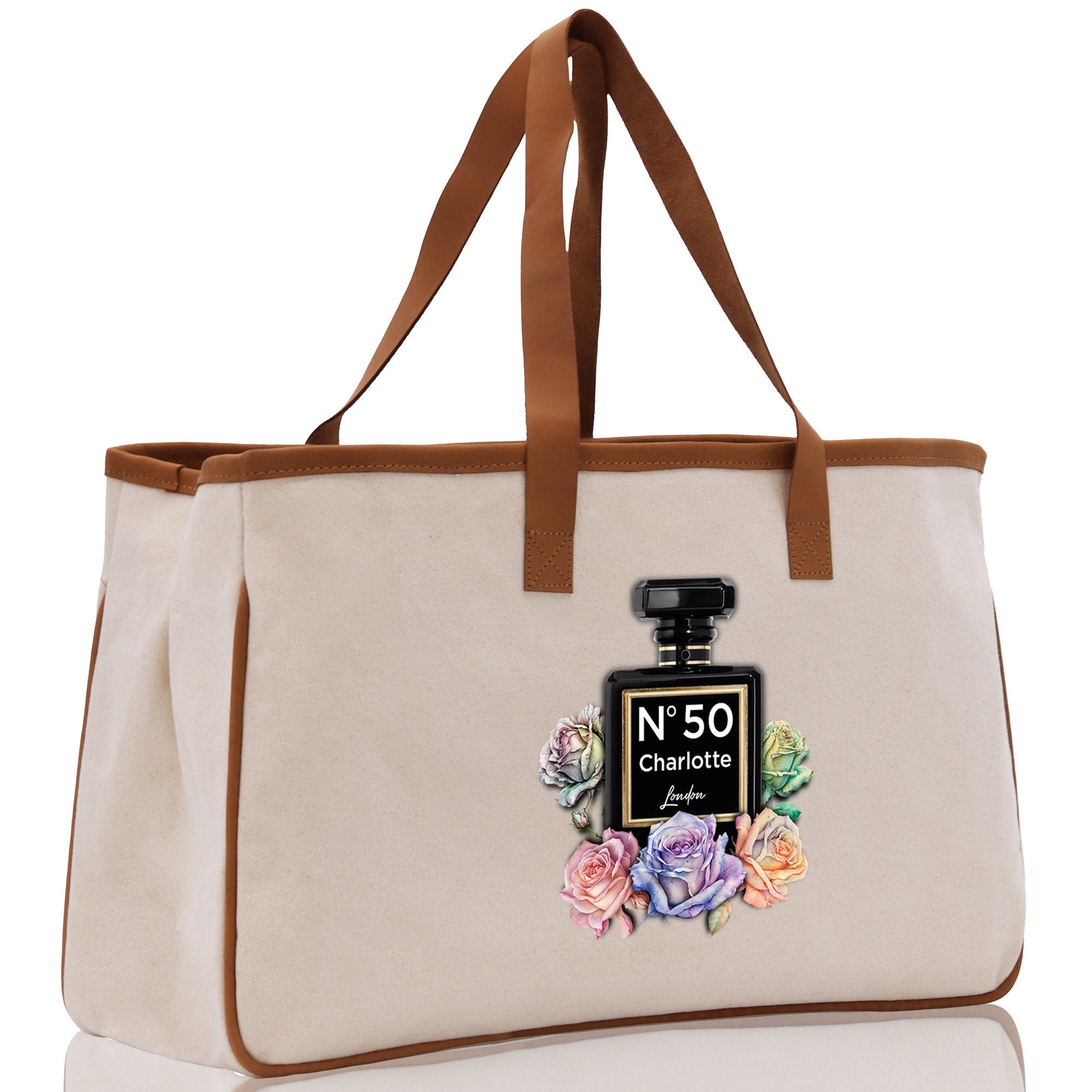 Birthday Celebration Personalized Gift Canvas Tote Bag with Name and State 40th 50th Birthday Gift Tote Bag for Her Custom Birthday Gift - Aaria Tees Aaria Tees