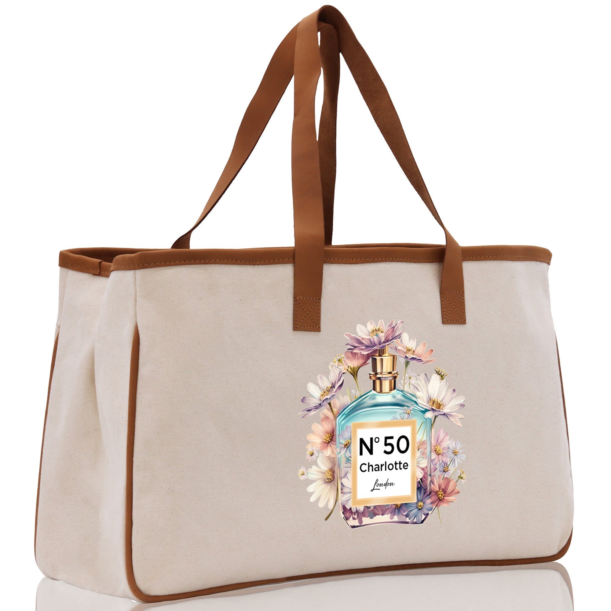 Birthday Celebration Personalized Gift Canvas Tote Bag with Name and State 40th 50th Birthday Gift Tote Bag for Her Custom Birthday Gift - Aaria Tees Aaria Tees