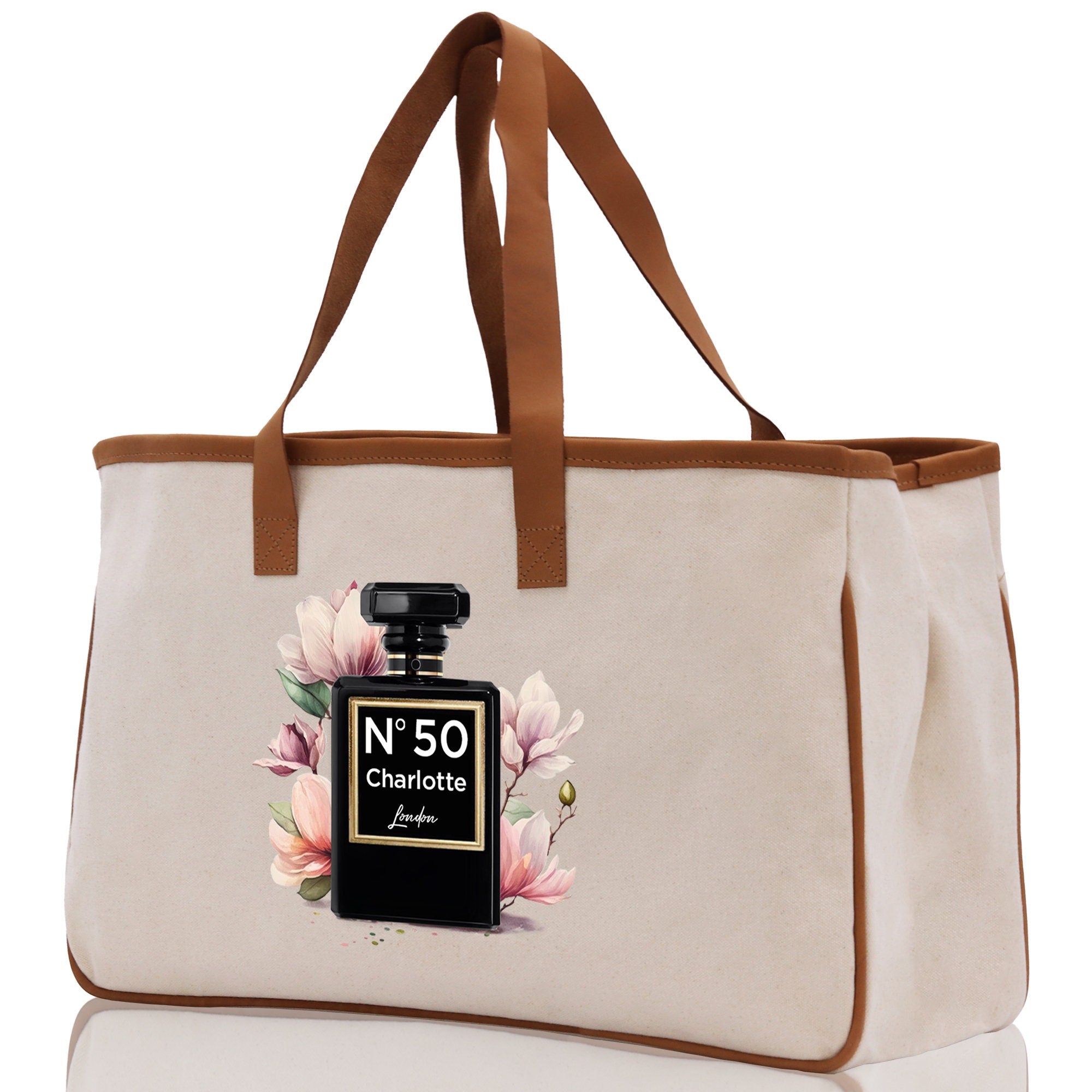 Birthday Celebration Personalized Gift Canvas Tote Bag with Name and State 40th 50th Birthday Gift Tote Bag for Her Custom Birthday Gift - Aaria Tees Aaria Tees