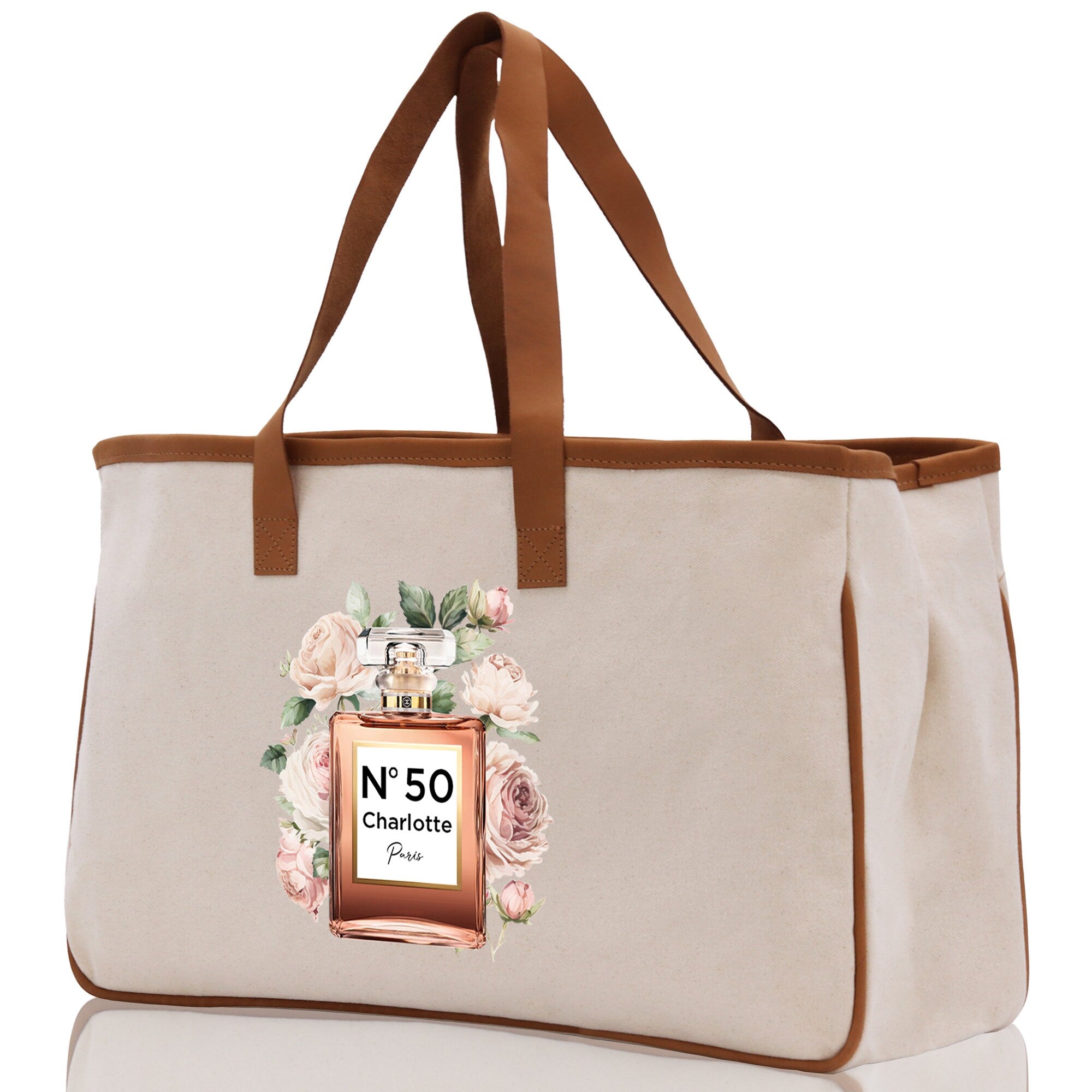 Birthday Celebration Personalized Gift Canvas Tote Bag with Name and State 40th 50th Birthday Gift Tote Bag for Her Custom Birthday Gift - Aaria Tees Aaria Tees