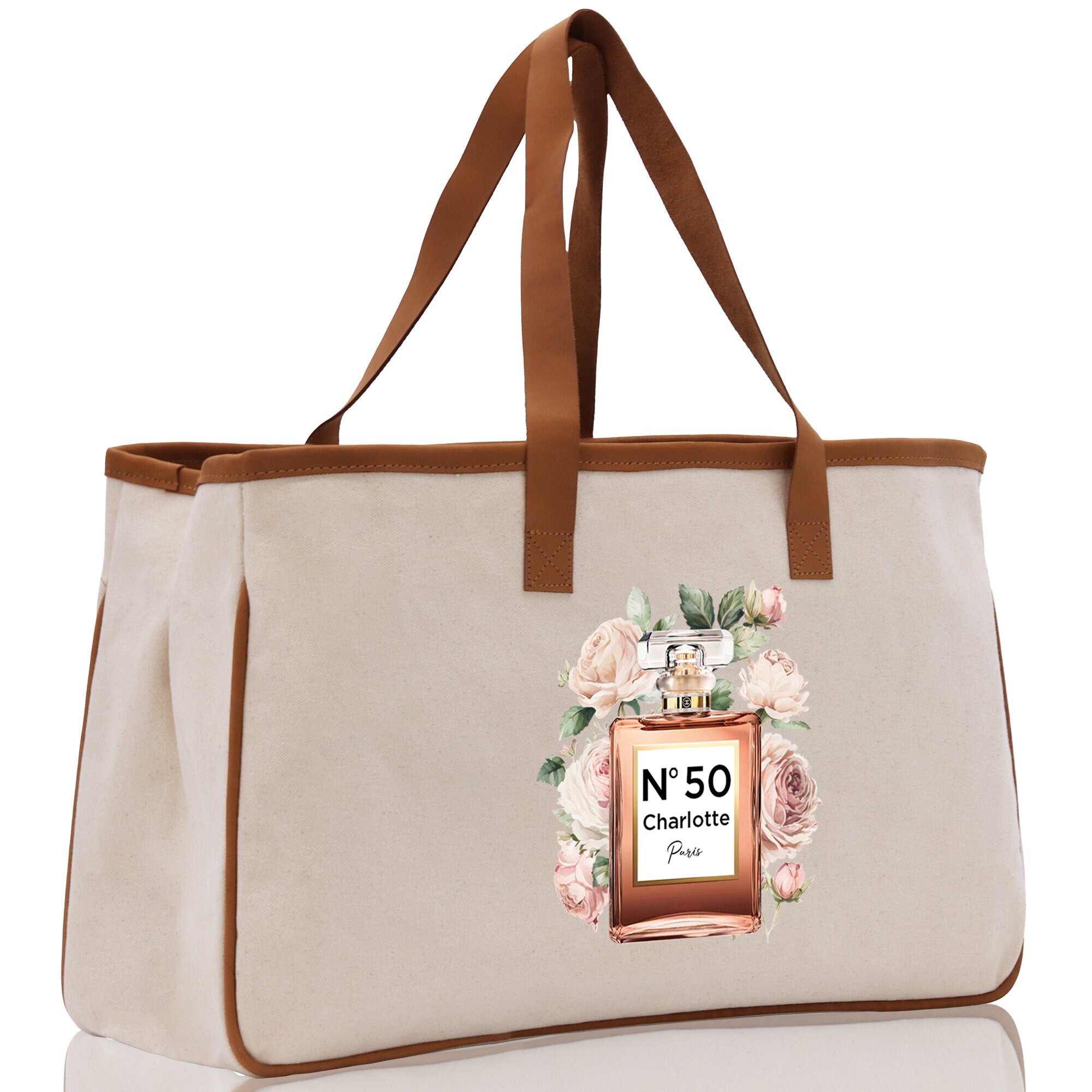Birthday Celebration Personalized Gift Canvas Tote Bag with Name and State 40th 50th Birthday Gift Tote Bag for Her Custom Birthday Gift - Aaria Tees Aaria Tees