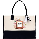Birthday Celebration Personalized Gift Canvas Tote Bag with Name and State 40th 50th Birthday Gift Tote Bag for Her Custom Birthday Gift - Aaria Tees Aaria Tees