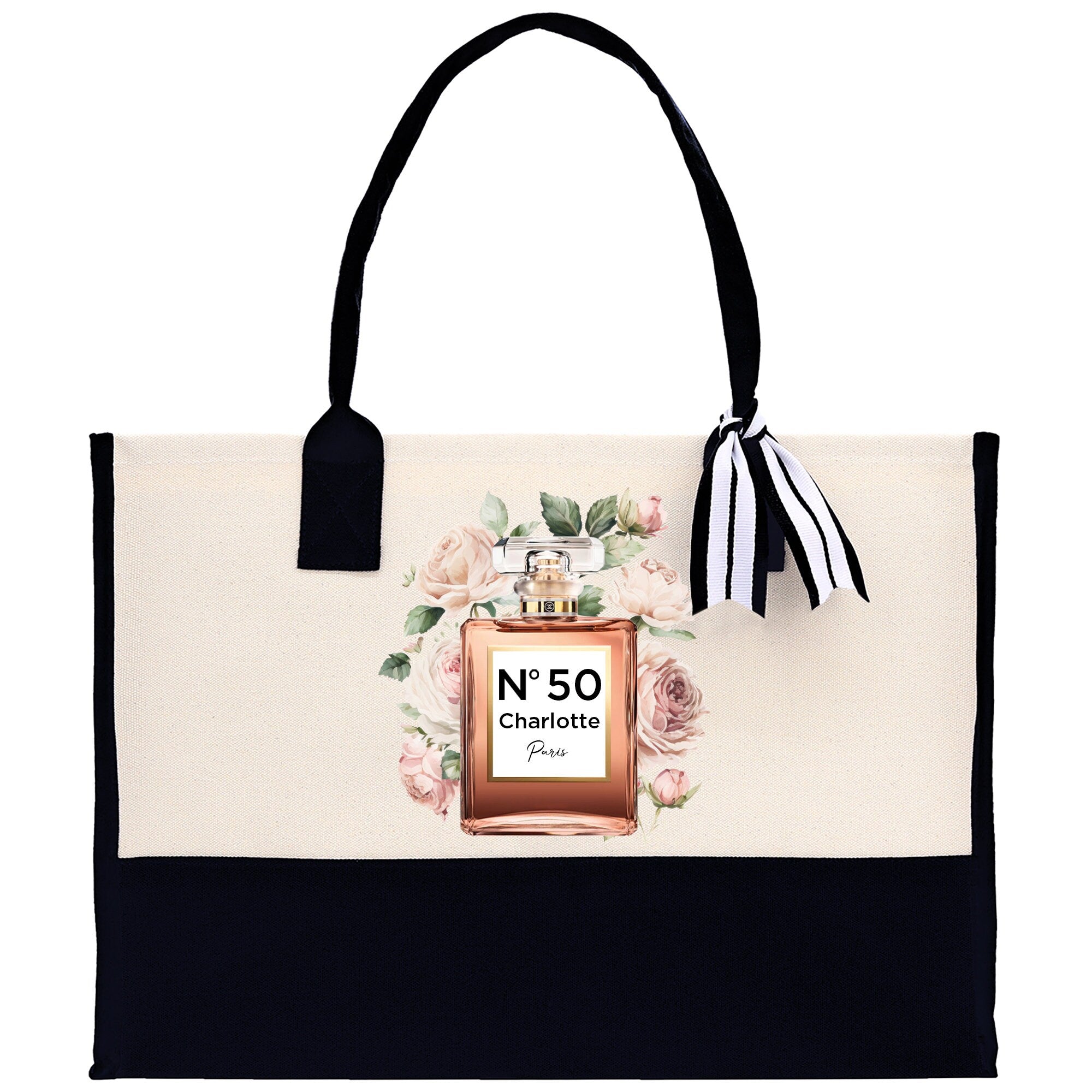 Birthday Celebration Personalized Gift Canvas Tote Bag with Name and State 40th 50th Birthday Gift Tote Bag for Her Custom Birthday Gift - Aaria Tees Aaria Tees