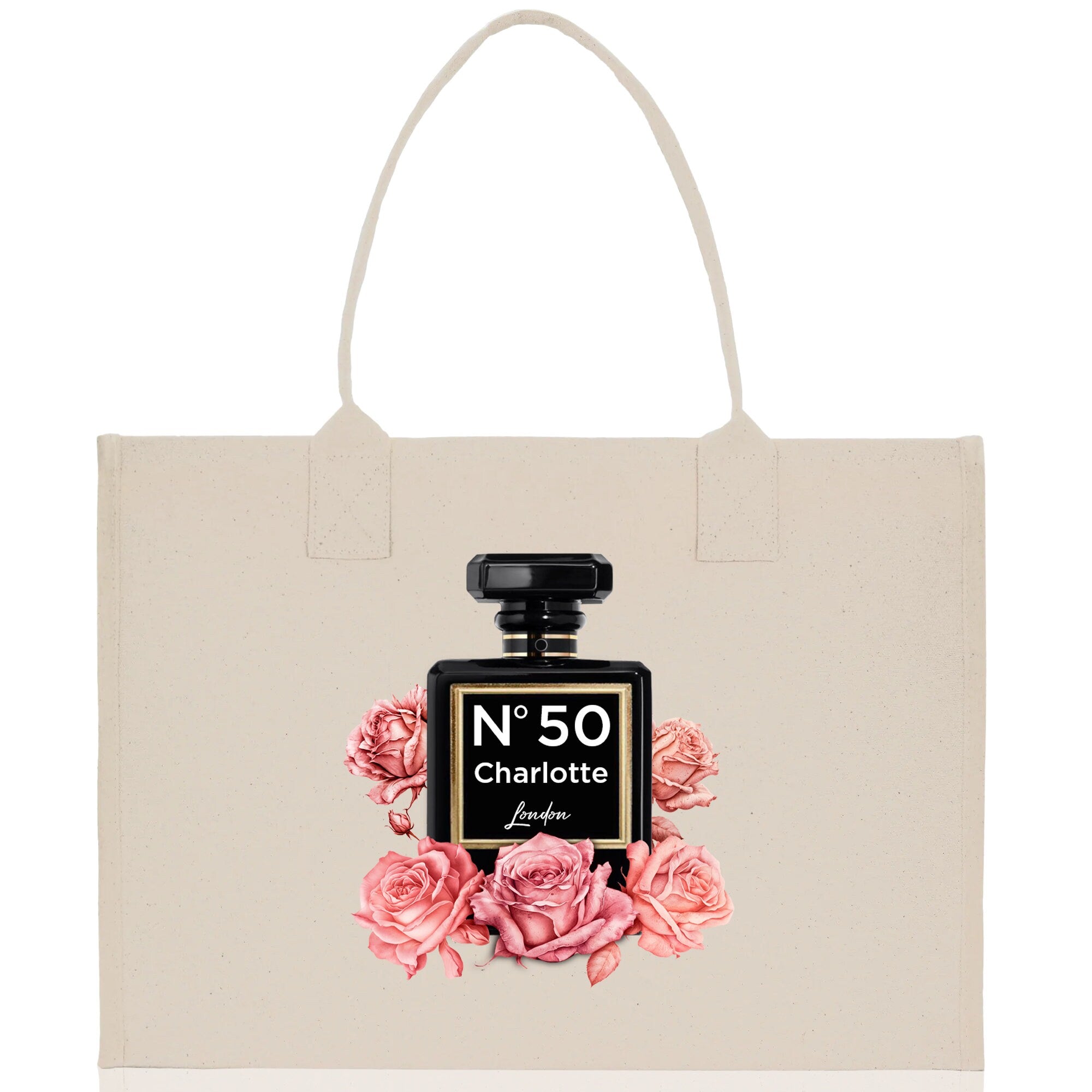 Birthday Celebration Personalized Gift Canvas Tote Bag with Name and State 40th 50th Birthday Gift Tote Bag for Her Custom Birthday Gift - Aaria Tees Aaria Tees
