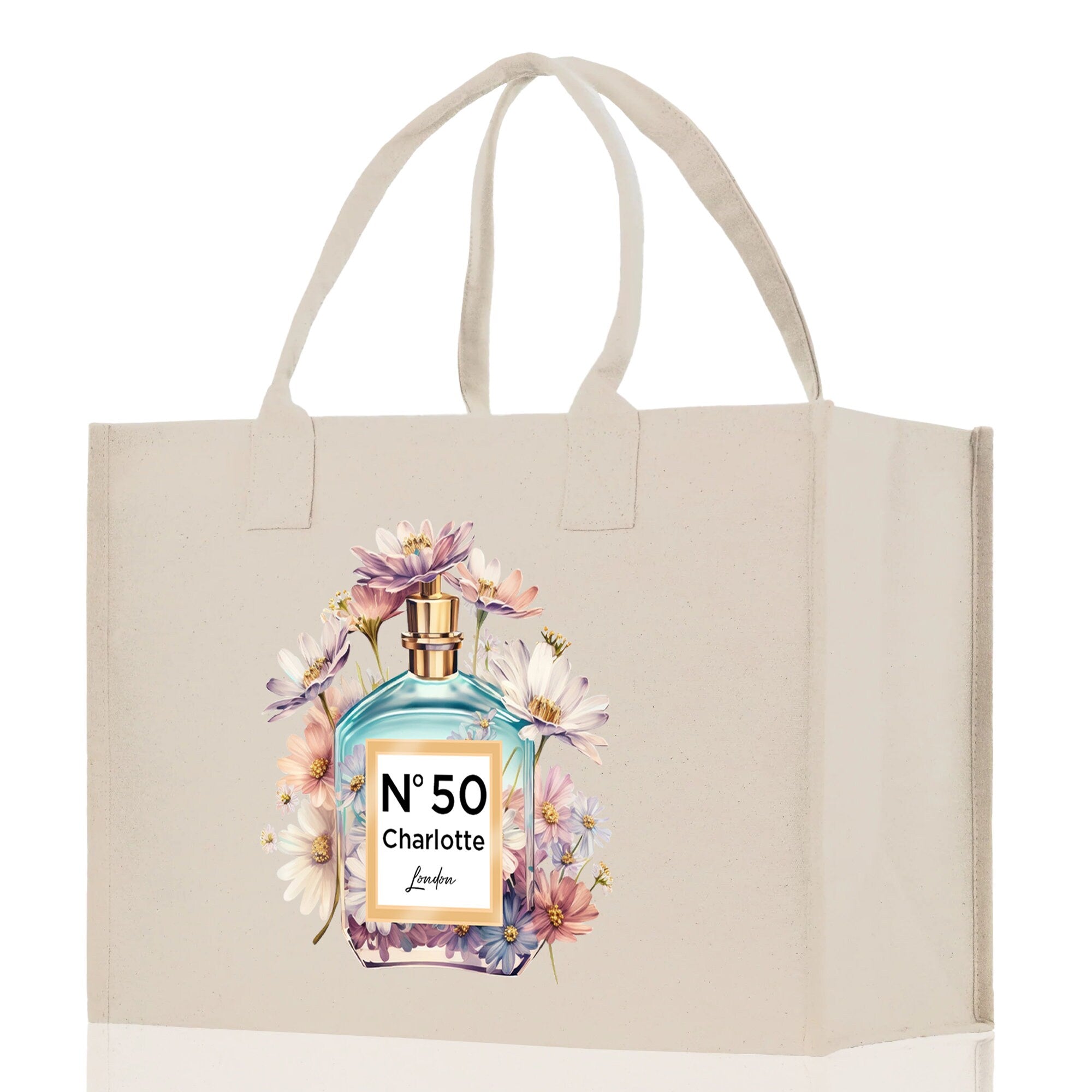 Birthday Celebration Personalized Gift Canvas Tote Bag with Name and State 40th 50th Birthday Gift Tote Bag for Her Custom Birthday Gift - Aaria Tees Aaria Tees