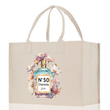Birthday Celebration Personalized Gift Canvas Tote Bag with Name and State 40th 50th Birthday Gift Tote Bag for Her Custom Birthday Gift - Aaria Tees Aaria Tees