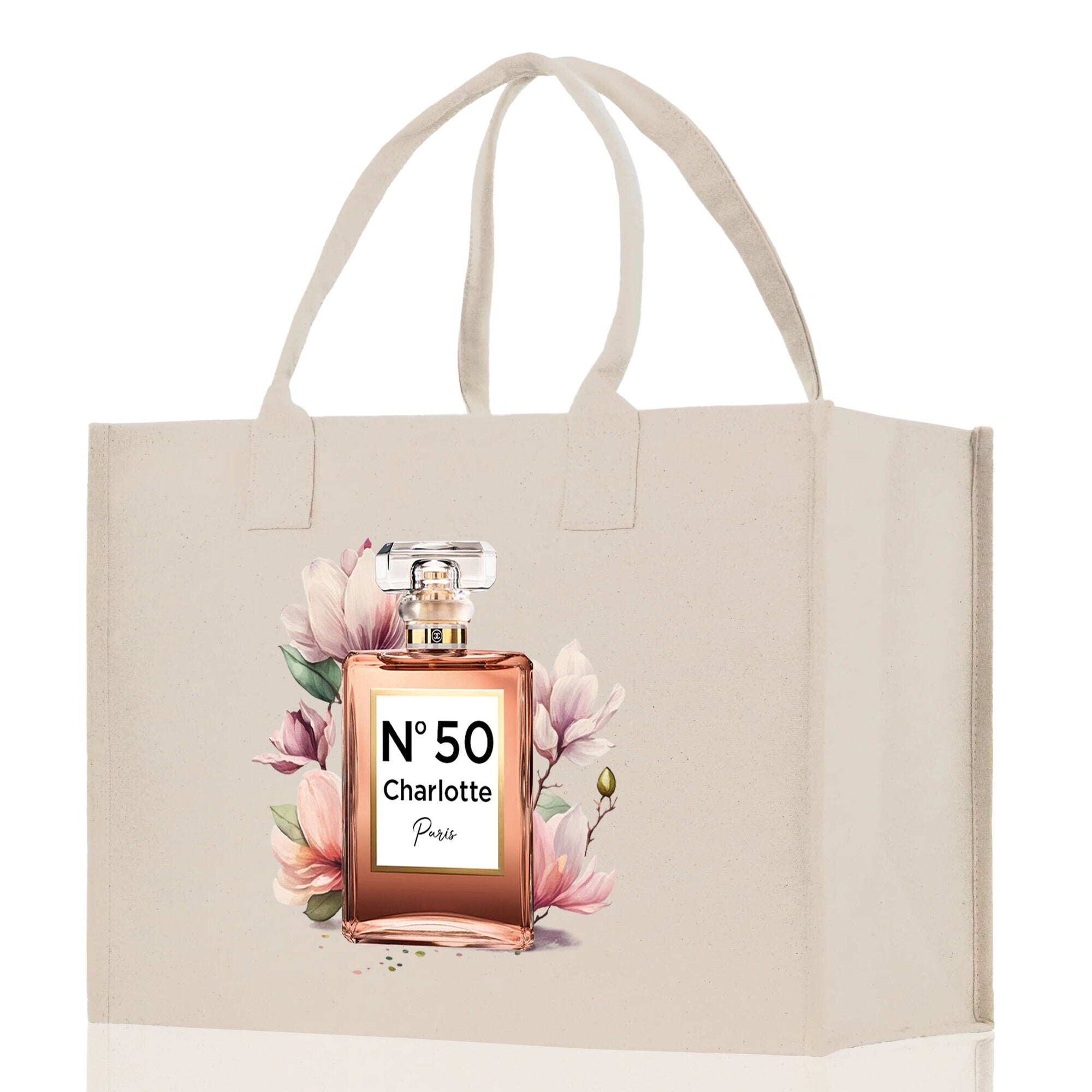 Birthday Celebration Personalized Gift Canvas Tote Bag with Name and State 40th 50th Birthday Gift Tote Bag for Her Custom Birthday Gift - Aaria Tees Aaria Tees