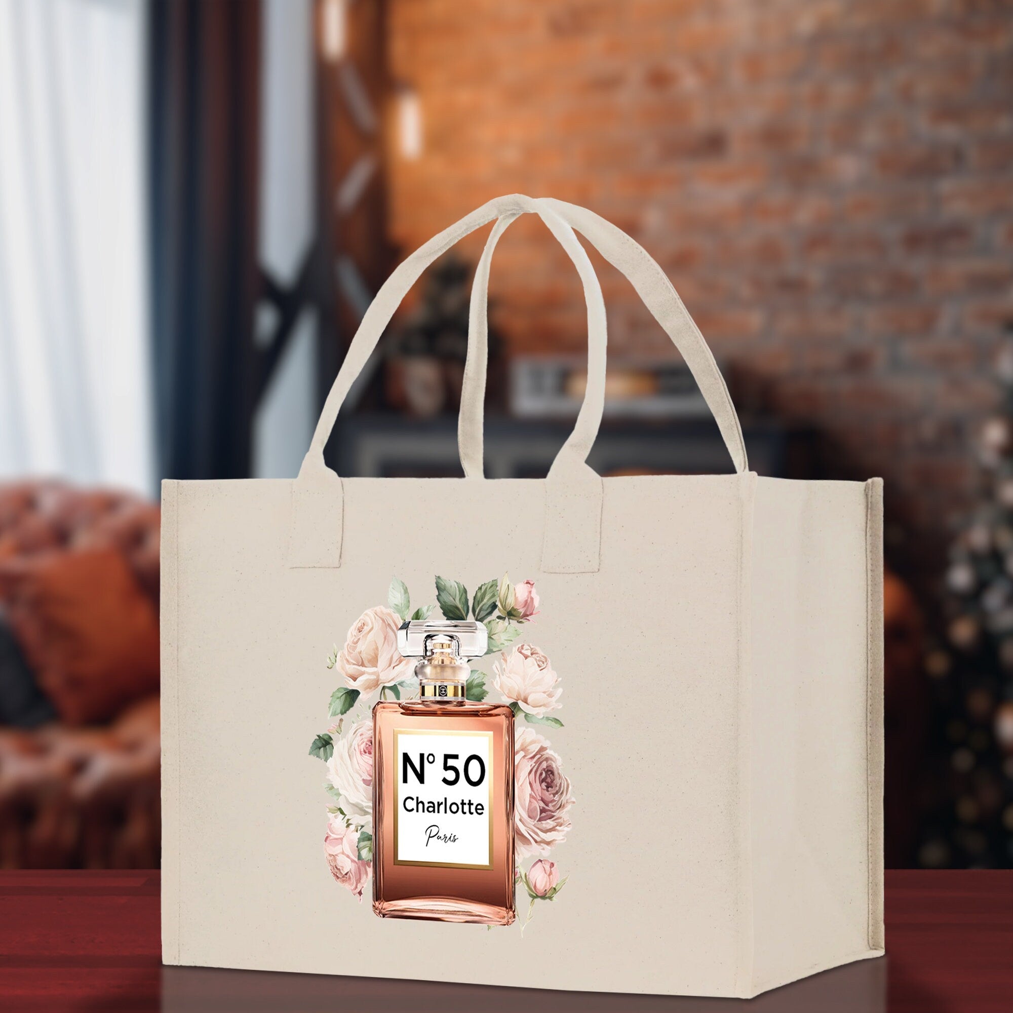 Birthday Celebration Personalized Gift Canvas Tote Bag with Name and State 40th 50th Birthday Gift Tote Bag for Her Custom Birthday Gift - Aaria Tees Aaria Tees