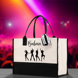 Personalized Girls Night Out Canvas Tote Bag Customize Girls Trip Party Tote Bag Girls Trip Beach Bag Party Girls Night Out Tote Bag - Aaria Tees Aaria Tees