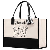 Personalized Girls Night Out Canvas Tote Bag Customize Girls Trip Party Tote Bag Girls Trip Beach Bag Party Girls Night Out Tote Bag - Aaria Tees Aaria Tees