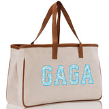 Gaga Gram Mimi Nana Grandma Canvas Tote Bag Grandma's Getaway Bag Grandma Gift Bag Mothers Day Gift Bag Grandma Beach Bag Gift for Grandma - Aaria Tees Aaria Tees