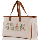 Gaga Gram Mimi Nana Grandma Canvas Tote Bag Grandma's Getaway Bag Grandma Gift Bag Mothers Day Gift Bag Grandma Beach Bag Gift for Grandma - Aaria Tees Aaria Tees