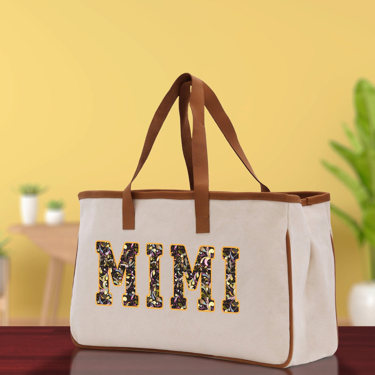 Gaga Gram Mimi Nana Grandma Canvas Tote Bag Grandma's Getaway Bag Grandma Gift Bag Mothers Day Gift Bag Grandma Beach Bag Gift for Grandma - Aaria Tees