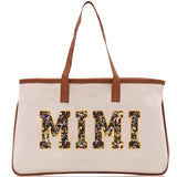 Gaga Gram Mimi Nana Grandma Canvas Tote Bag Grandma's Getaway Bag Grandma Gift Bag Mothers Day Gift Bag Grandma Beach Bag Gift for Grandma - Aaria Tees Aaria Tees