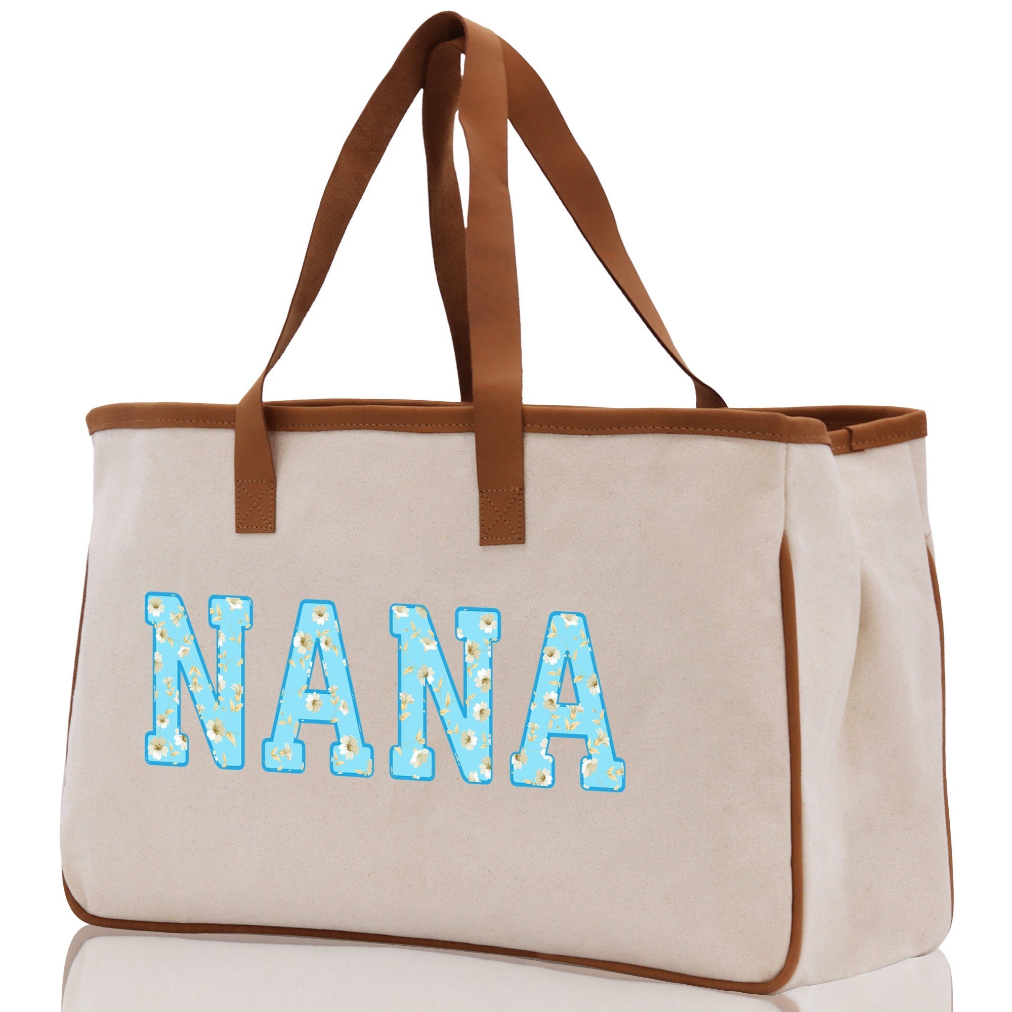 Gaga Gram Mimi Nana Grandma Canvas Tote Bag Grandma's Getaway Bag Grandma Gift Bag Mothers Day Gift Bag Grandma Beach Bag Gift for Grandma - Aaria Tees Aaria Tees