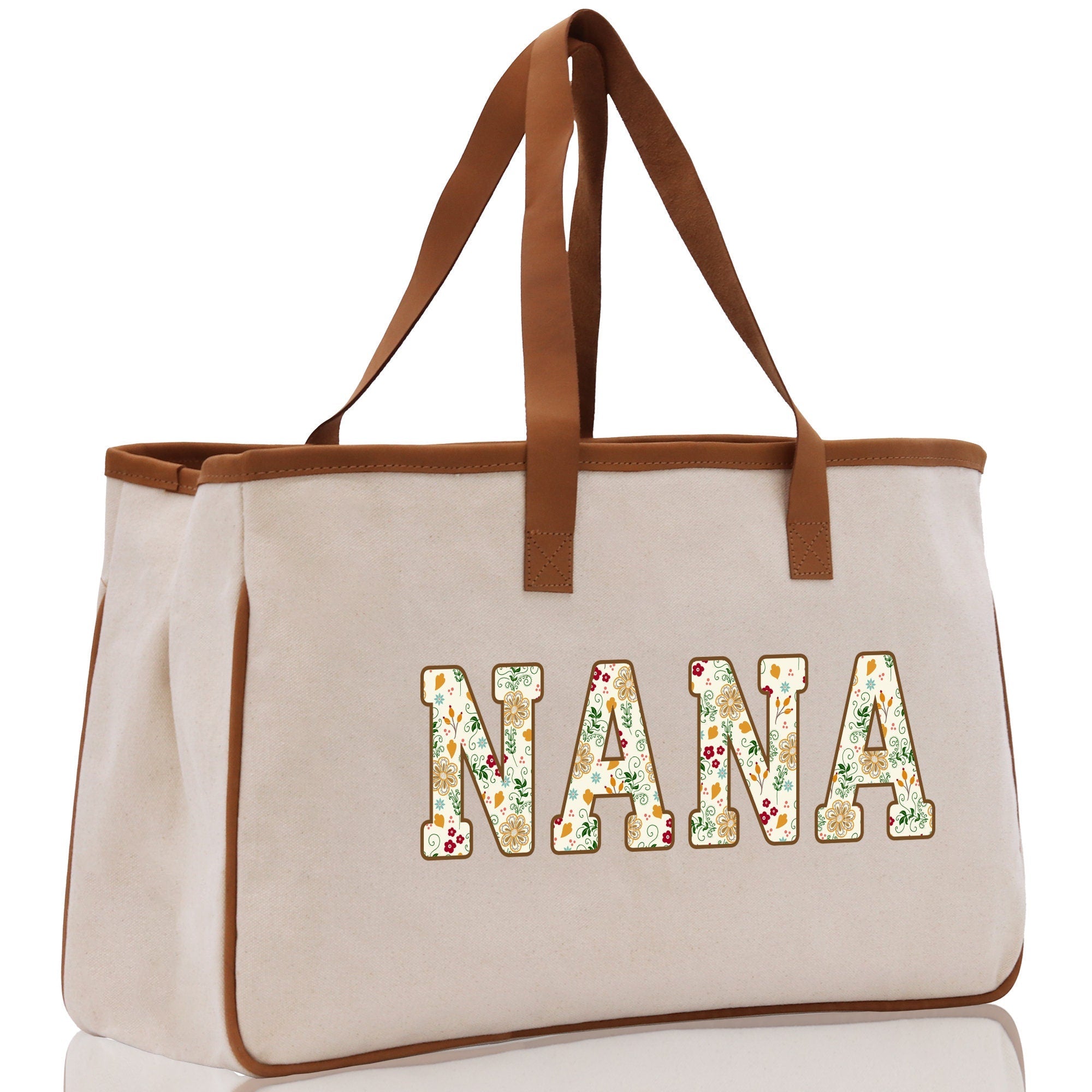 Gaga Gram Mimi Nana Grandma Canvas Tote Bag Grandma's Getaway Bag Grandma Gift Bag Mothers Day Gift Bag Grandma Beach Bag Gift for Grandma - Aaria Tees Aaria Tees