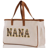 Gaga Gram Mimi Nana Grandma Canvas Tote Bag Grandma's Getaway Bag Grandma Gift Bag Mothers Day Gift Bag Grandma Beach Bag Gift for Grandma - Aaria Tees Aaria Tees