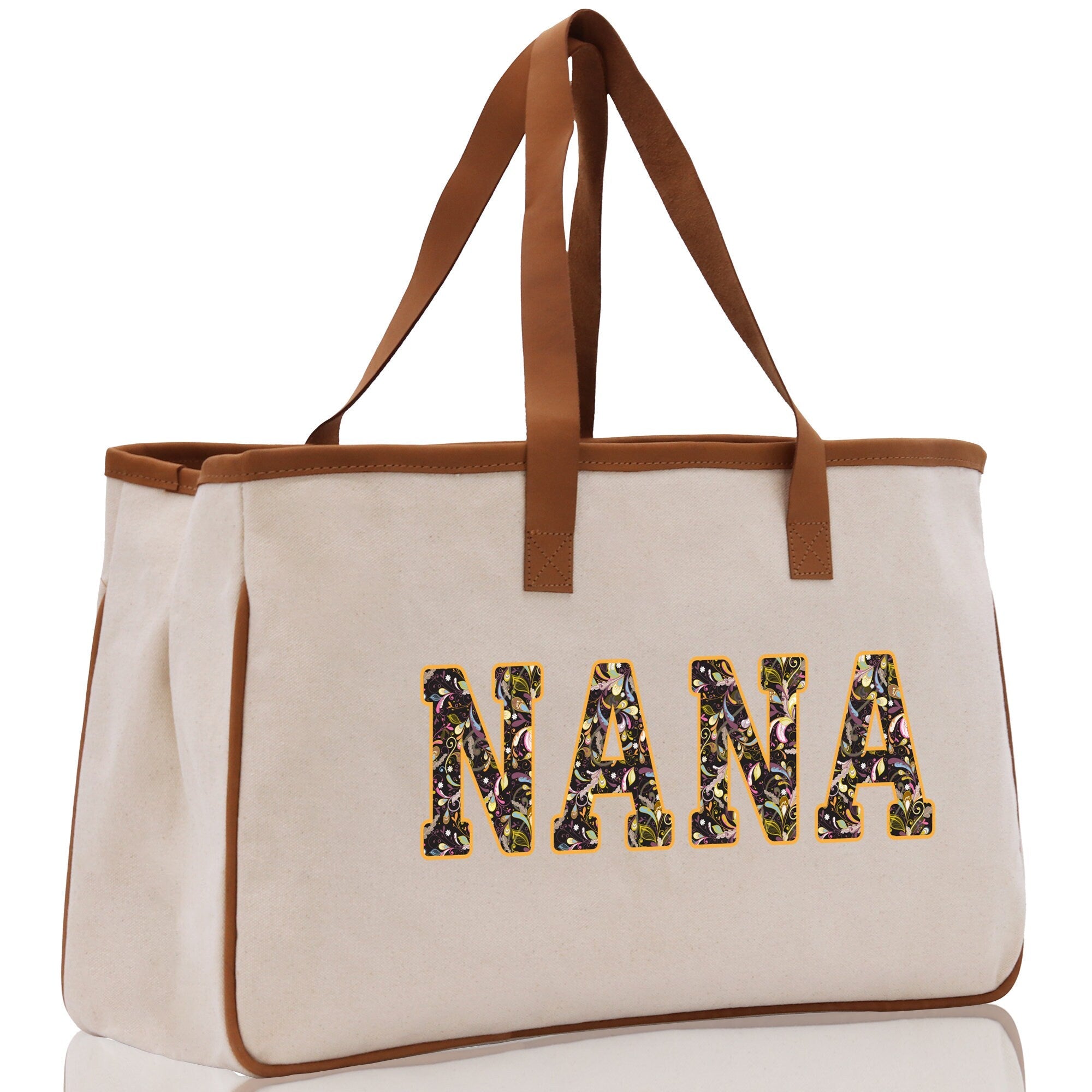 Gaga Gram Mimi Nana Grandma Canvas Tote Bag Grandma's Getaway Bag Grandma Gift Bag Mothers Day Gift Bag Grandma Beach Bag Gift for Grandma - Aaria Tees Aaria Tees