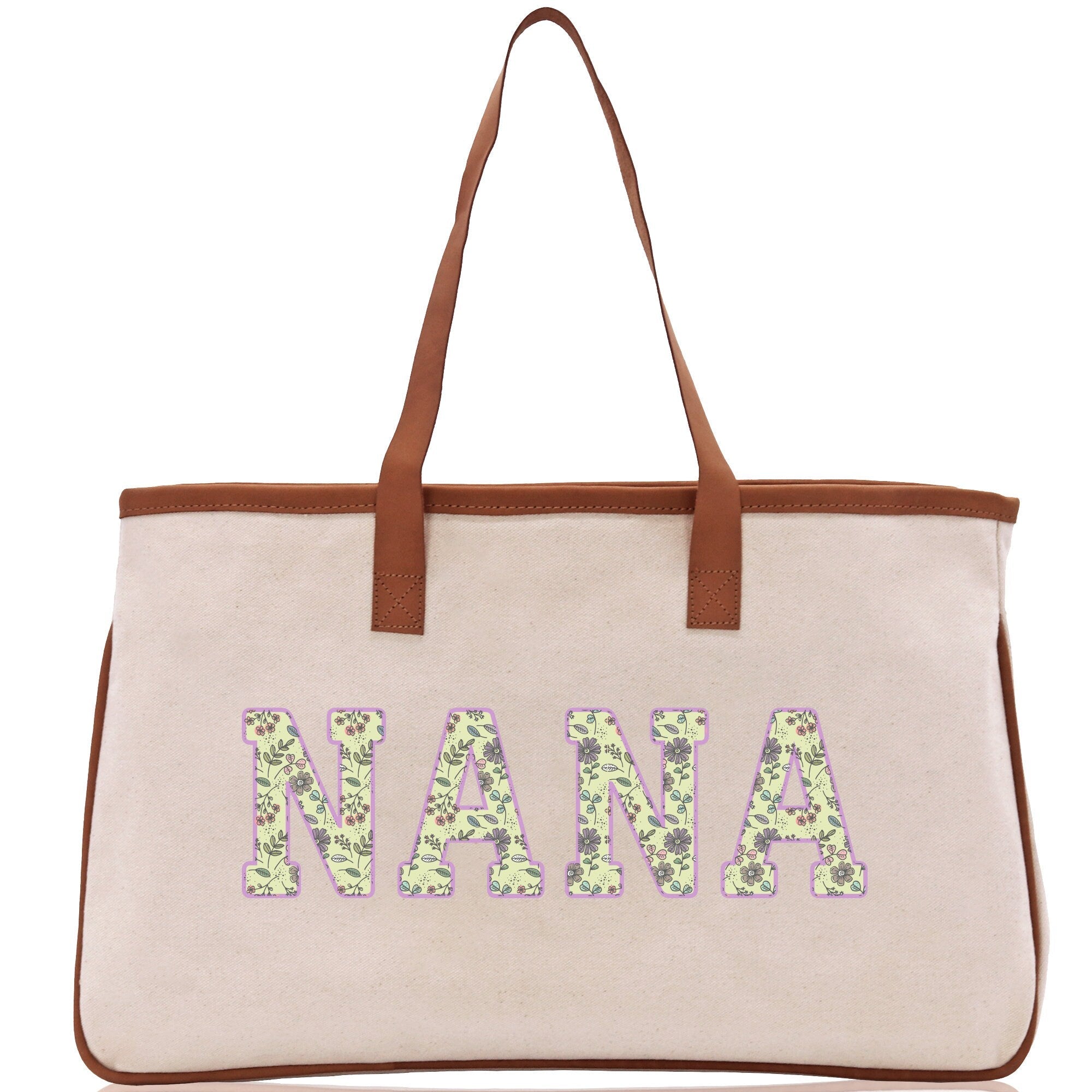 Gaga Gram Mimi Nana Grandma Canvas Tote Bag Grandma's Getaway Bag Grandma Gift Bag Mothers Day Gift Bag Grandma Beach Bag Gift for Grandma - Aaria Tees Aaria Tees