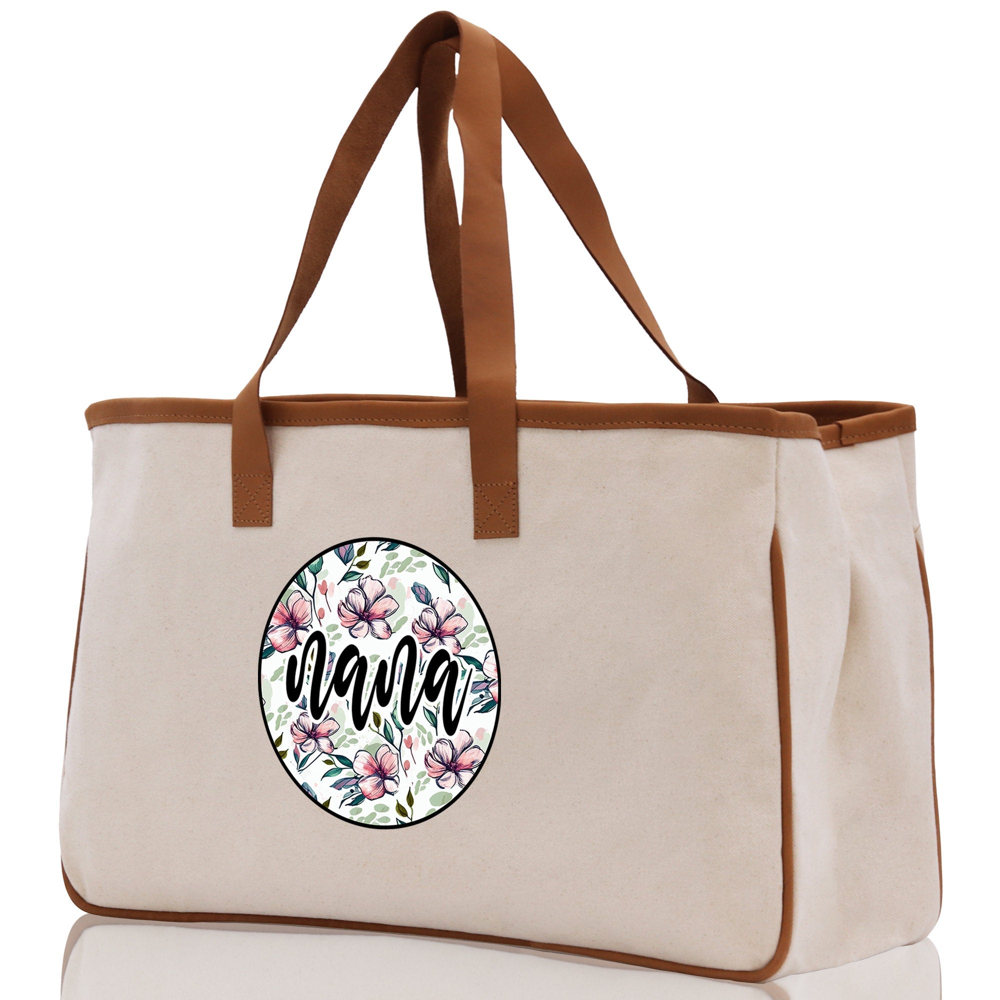 Gaga Gram Mimi Nana Grandma Canvas Tote Bag Grandma's Getaway Bag Grandma Gift Bag Mothers Day Gift Bag Grandma Beach Bag Gift for Grandma - Aaria Tees Aaria Tees