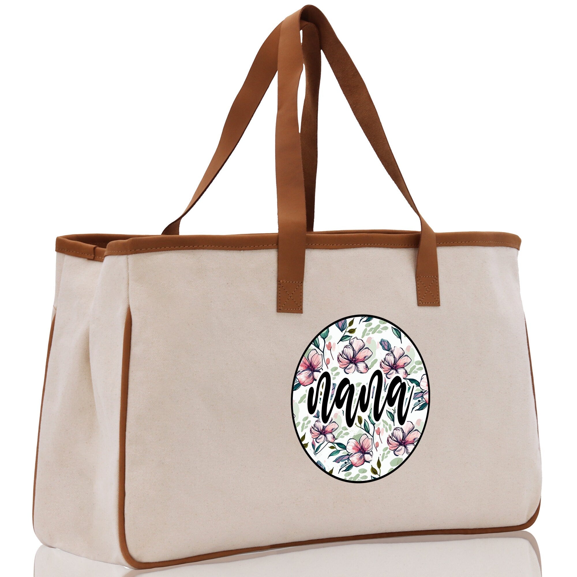 Gaga Gram Mimi Nana Grandma Canvas Tote Bag Grandma's Getaway Bag Grandma Gift Bag Mothers Day Gift Bag Grandma Beach Bag Gift for Grandma - Aaria Tees Aaria Tees